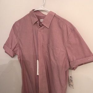 Calvin Klein Short Sleeve Button Down Shirt